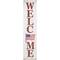 36" Welcome USA Flag Americana Wooden Porch Board Sign Decoration